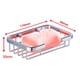 thumbnail image 5 of Bathroom Fixture Hardware Wall Mounted Shower Soap Dishes Dispensers Stainless Steel Holder Dish Basket Drain Tray Protecting, 5 of 7