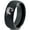 Black Dome Tungsten, variant on Tungsten Yin Yang Mythical Unicorns Band Ring 8mm Men Women Comfort Fit Black Dome Polished