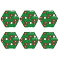 thumbnail image 2 of Disketp Cute Santa And Ho Ho Ho Funny Coasters,6 Pcs Leather Coasters With Holder, Perfect Housewarming Hostess Gifts,Protect Furniture From Water Marks Scratch And Damage, 2 of 9