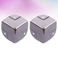 thumbnail image 3 of 4Pcs Stainless Steel Cosmetic Case Aluminum Case Corner Protector Wrap Corner Desk Edge Corner Guard, 3 of 7