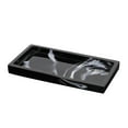 thumbnail image 1 of Bandeja para tocador de inodoro, bandeja para tanque de baño, bandeja de almacenamiento de bañera de resina con estampado de mármol Negro, 1 of 7