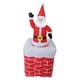 thumbnail image 4 of Chimenea inflable de Papá Noel de 1,8 m, decoración navideña, regalo novedoso y lindo con luces LED, adorno para jardín de invierno festivo, 4 of 8
