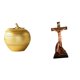 thumbnail image 1 of Escultura artística moderna de resina con forma de fruta y figura religiosa para mesa, estantería, comedor, dormitorio, oficina, adorno católico de la, 1 of 8