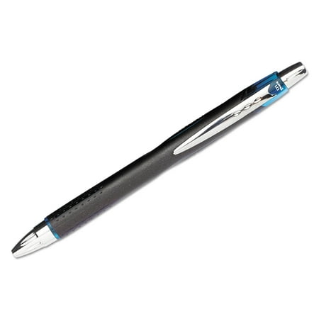 Barrel Silver Roller Ball Pen - Jetstream RT BLX Retractable Roller Ball Pen, 1mm, Blue-Black Ink, Black Barrel