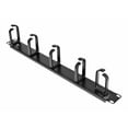 thumbnail image 1 of StarTech.com Server Rack Cable Management - 1U -19" Metal Rackmount Panel - Rack cable management kit - 1U - 19" - for P/N: RACK-18U-20-WALL-OA, RACK-21U-20-WALL-OA, RACK-24U-20-WALL-OA, RK12OD2, RK3236BKF, 1 of 5