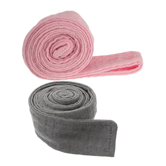 DINHEAROM Hotel Robe Tie Belt Pink Adjustable Length 2Pcs 67In