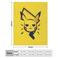 thumbnail image 3 of Pokemon Pikachu Throw Blanket Cute Flannel for Boys Girls Men Women, 3 of 7