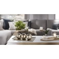 thumbnail image 3 of Dublin Silver Decorative Tray and Orbs Balls Set - Centerpiece Bowl with Balls for Dining room Table, Rustic Coffee Table Decor for Living Room Decor, Gift Boxed, 3 of 8