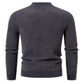 thumbnail image 3 of MELDVDIB Mens Crewneck Sweater Knit Jacquard Slim Pullover Tops Fall Winter Long Sleeve Fashion Printed Stretch Comfy Lounge Outfit Dark Gray L, 3 of 3