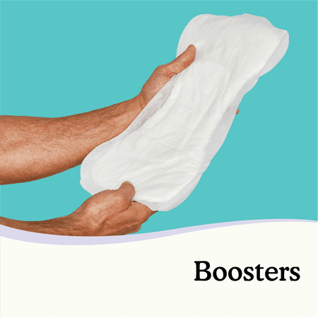 Because Boosters for Incontinence Underwear, 20 Count, Maximum Absorbency