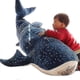 thumbnail image 1 of Giant Blue Shark Stuffed Plush Toys Big Fish Whale Soft Stuffed Animal Pillow Dolls, 1 of 5