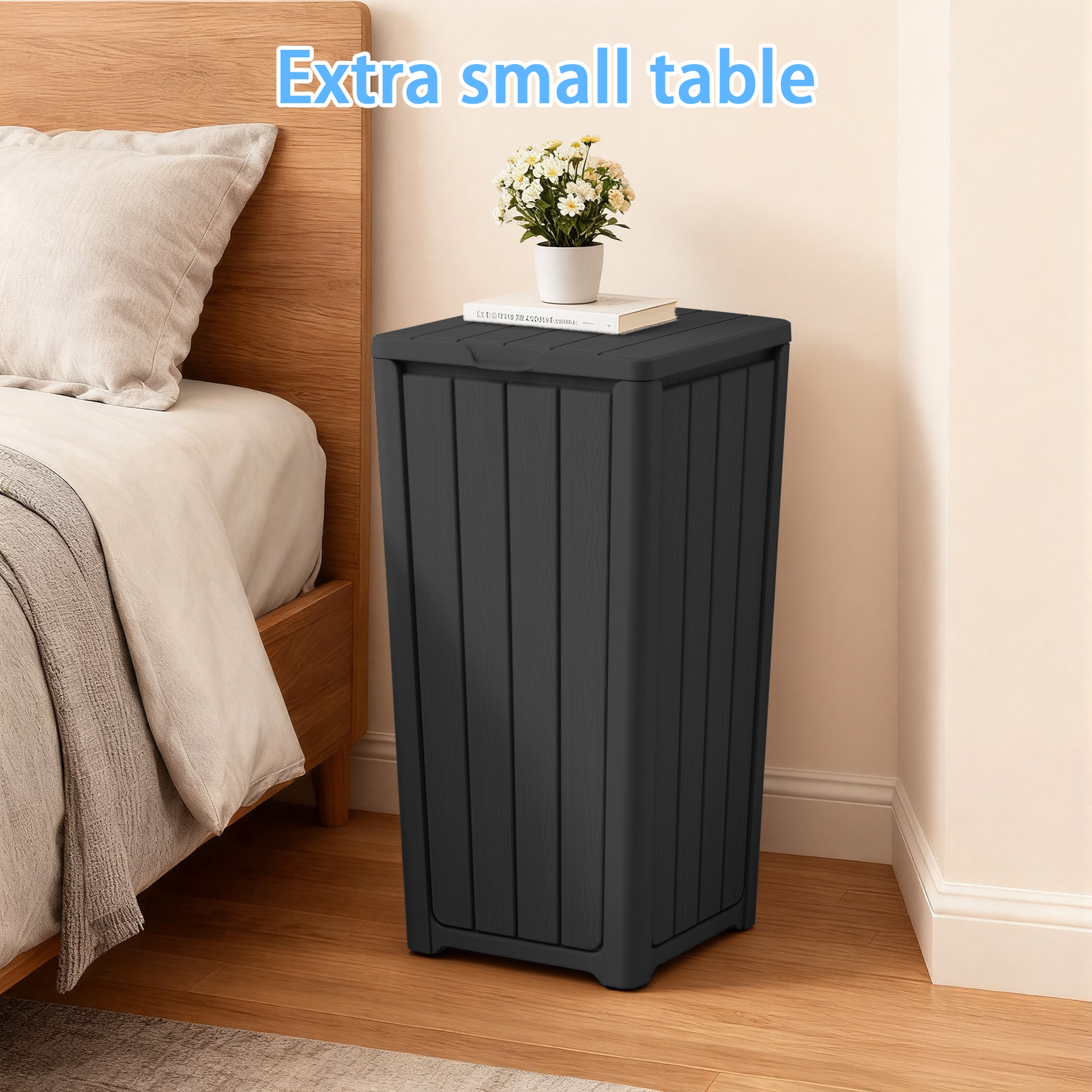 MAYEERTY 85L Trash Bin, Durable Detachable Mobile Garbage Can for Home Office Store