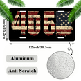 thumbnail image 2 of 1 Pcs 2D Flat License Plate Covers & Frames, 405 with American For Decorative Front, Waterproof For Decoration Aluminum License Plate Covers & Frames Cover For Men Women, 12" X 6", 2 of 7