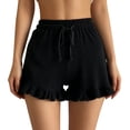 thumbnail image 4 of Summer Frill Elastic Waist Tie Bow Front Sports Pants Shorts Pajamas for Women Shorts Short Socks for Women Womens Jean Shorts Hair Paste for Women Short Hair Shorts for Women Women Shorts, 4 of 4