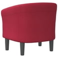 thumbnail image 3 of vidaXL Tub Chair Wine Red Fabric, 3 of 5