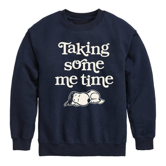 Peanuts - Taking Some Me Time - Toddler & Youth Crewneck Fleece Sweatshirt