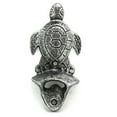 thumbnail image 4 of Hampton Nautical Wall Mounted Turtle 6"-Vintage Cast Iron Sea Life Decor Bottle Opener, 4 of 7