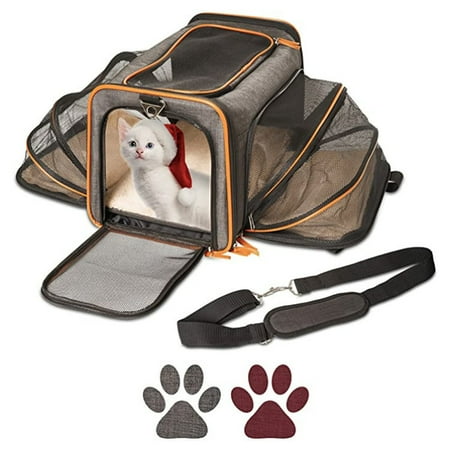 One-shoulder cat and dog bag pet double expansion bag travel portable breathable Messenger cat bag