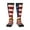 2 Black-1, variant on Xecao American Flag And Baseball Print Compression Socks for Both Men And Women for Running, Travel, Flight, Nurse