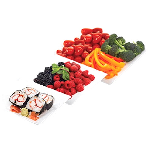 Fit & Fresh 3-piece Square Serving Plate
