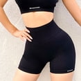 thumbnail image 3 of Ropa de entrenamiento de cintura alta para Yoga pantalones cortos transpirables sexis para mujer para correr levantamiento de cadera mallas deportivas ropa deportiva ajustada Hugtrwg Para estrenar, 3 of 7