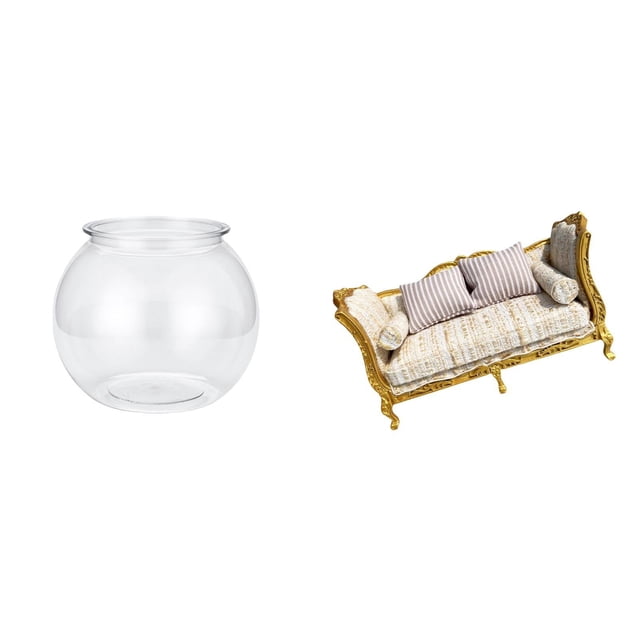 Adorno De Sofá Transparente En Miniatura Para Pecera, Para Peces Pequeños Y Mesa De Casa De Muñecas, Decoración Del Hogar, Muebles De Simulación, Modelo De Jarrón