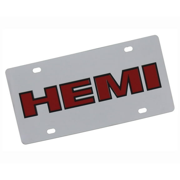 Hemi Logo License Plate (Chrome)
