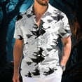 thumbnail image 6 of mgoYE Halloween Button Tshirts Men Ghost Reading Book T-Shirt Casual Fall Teacher Tee Tops Shirts for Man Size XL, 6 of 7