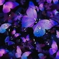 thumbnail image 5 of Awypu Shower Curtain Waterproof Multiple Sizes Fantasy Watercolor Style Butterflies White, 5 of 7