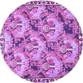 thumbnail image 1 of Ahgly Company Indoor Round Animal Purple Traditional Area Rugs, 6' Round, 1 of 4