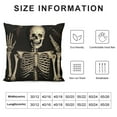 thumbnail image 5 of MLJA Halloween Pillow Covers Skull Skeleton Decor Throw Pillows Case for Couch Halloween Indoor Outdoor Decorative Cushion Cases for Sofa Bed Car Decorations, 5 of 5