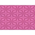 thumbnail image 1 of Ahgly Company Machine Washable Indoor Rectangle Transitional Deep Pink Area Rugs, 2' x 5', 1 of 7