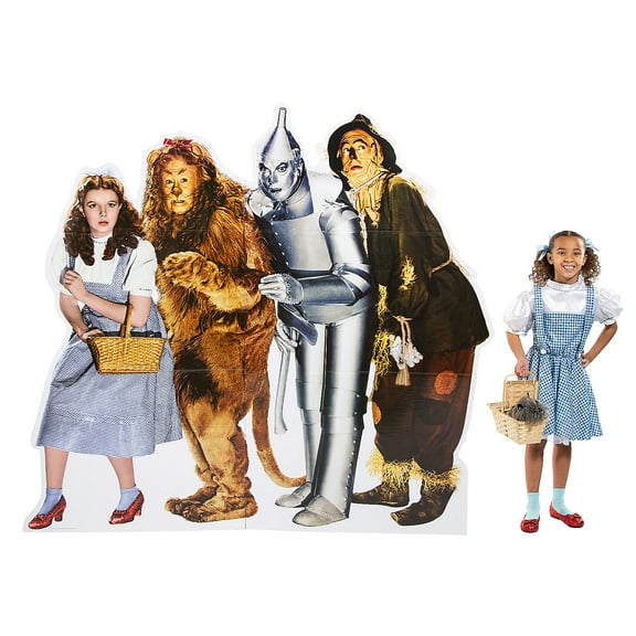 The Wizard of Oz Dorothy, Lion, Tin Man & Scarecrow Life-Size Cardboard Cutout Stand-Up