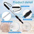 thumbnail image 5 of 2Pcs Beach Sand Sifter Telescopic Shell Scooper Sifter Stainless Steel Shark Teeth Sifter Tool Lightweight Sand Scoop Shovel Sifter Sea Glass Sifter for Collecting Shell Sea Rock, 5 of 7