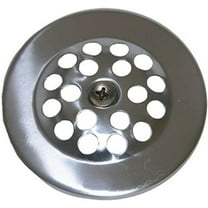 LASCO 03-1361 Bathtub Shoe Drain Cover with Screw, Chrome Plated