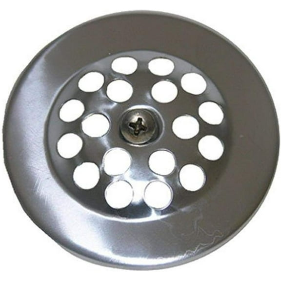 LASCO 03-1361 Bathtub Shoe Drain Cover with Screw, Chrome Plated