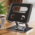 thumbnail image 2 of Portable Foldable Computer Lifting Risers Laptop Desk Stand 360 Degree Rotation Base for Reading and Video Watching, 2 of 7