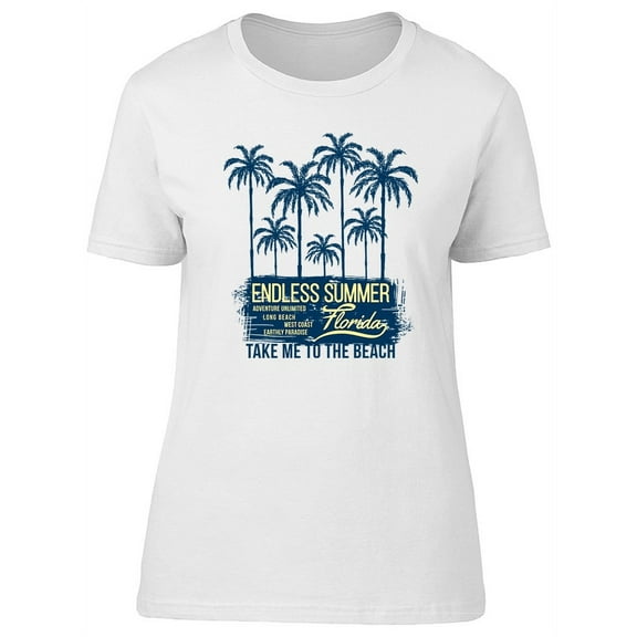 Florida Palms Endless Summer T-Shirt Women -Image by Shutterstock, Female XX-Large