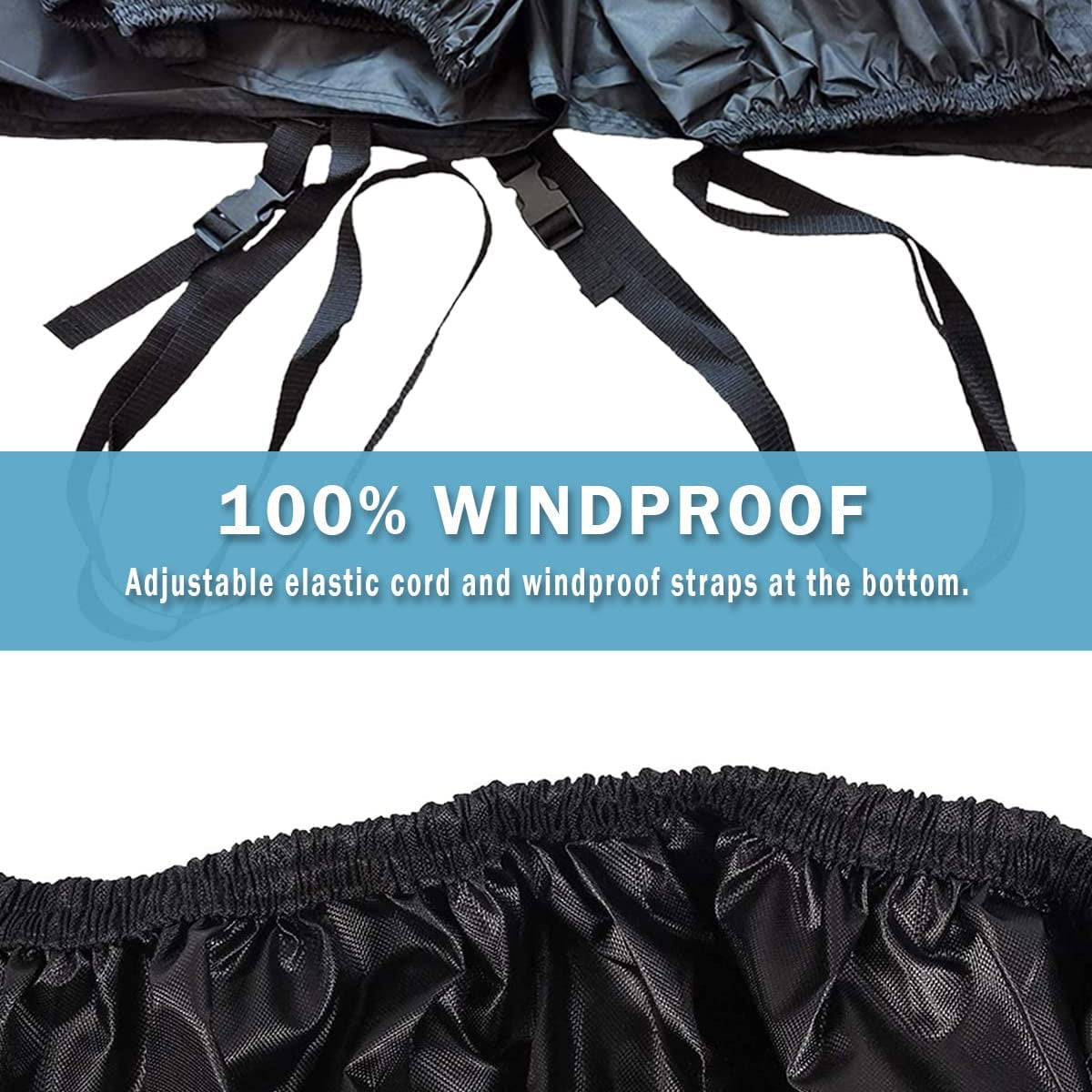 UTV Cover Waterproof Heavy Duty 4-6 Seater Cover Black Oxford Cloth Protection Covers for Polaris RZR Mahindra Can-Am Defender All Weather Side by Side Cover UTV Accessories