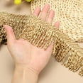 thumbnail image 3 of Gold Fringe Trim, 5 Yards x 65mm Fringe Trim Curtain Tassel Fringe Trim Fabric Trims Sewing for Curtain Sofa Clothes DIY Decoration, 3 of 6