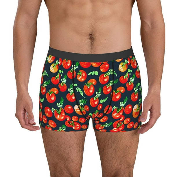 Fotbe Tomatoes Calzoncillos Tipo Boxer con Bolsa de Soporte Total para Hombre, X-Temp Fresco, Transpirable y de Secado Rápido-Large