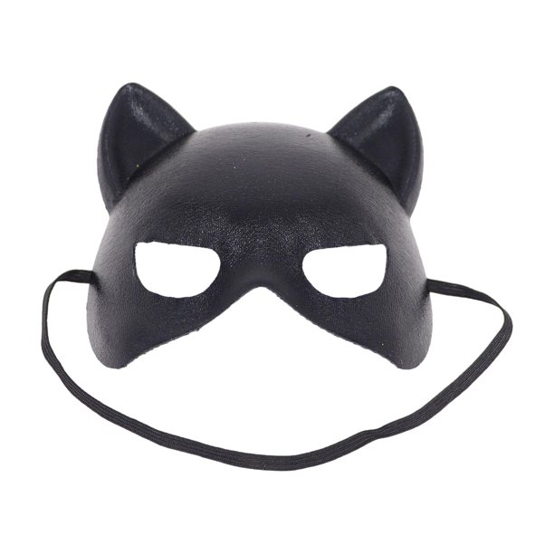 Máscara de antifaz decorativa, disfraz cómodo, cubrebocas para fiestas nocturnas Negro