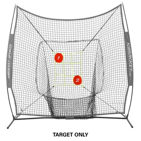 Rukket Baseball/Softball Adjustable Pitching Target | Practice Throwing with Strike Zone and Detachable Aiming Bullseyes (Adjustable Strike Zone Target Only) Frame and Net Sold (Best Ammo For Target Practice)