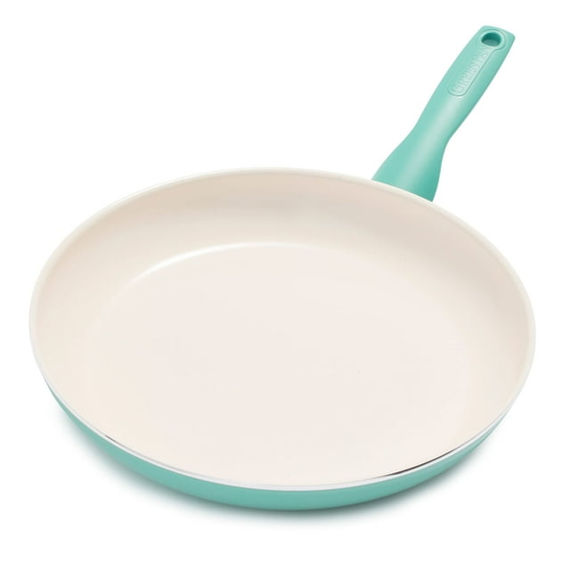 Sartén GreenPan Rio Healthy de cerámica antiadherente, 26 cm, color turquesa
