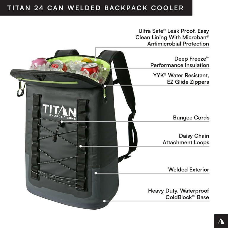 Arctic Zone Titan 24 Can Welded Cooler Backpack - Walmart.com