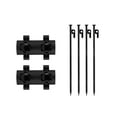 thumbnail image 5 of SunniMix Awning Rod Holder Tarp Pole Holder Bracket Portable Camping Tent Pole Holder 2 Rod Holder 4 Nails, 5 of 8