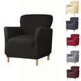 thumbnail image 3 of Xiao Hua Funda para sillón, 1 pieza, gris oscuro, tamaño S, funda elástica para silla individual, protectores para sillón, funda duradera para sillón, protectores de fácil instalación., 3 of 5