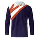 thumbnail image 3 of Gibobby Playera polo hombre Hombres Casual Otoño Invierno Manga larga Turndown Neck Shirt Impreso Camiseta Top Blusa(Morado,CH), 3 of 5