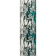 thumbnail image 4 of Luxe Weavers Modern Abstract Turquoise 2x7 Area Rug, Stain Resistant Contemporary Carpet, 4 of 10