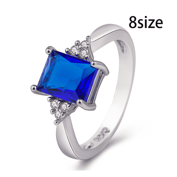 DESIGNICE Rings for Women Elegant Vintage Rings Unique Engagement Rings Size 8